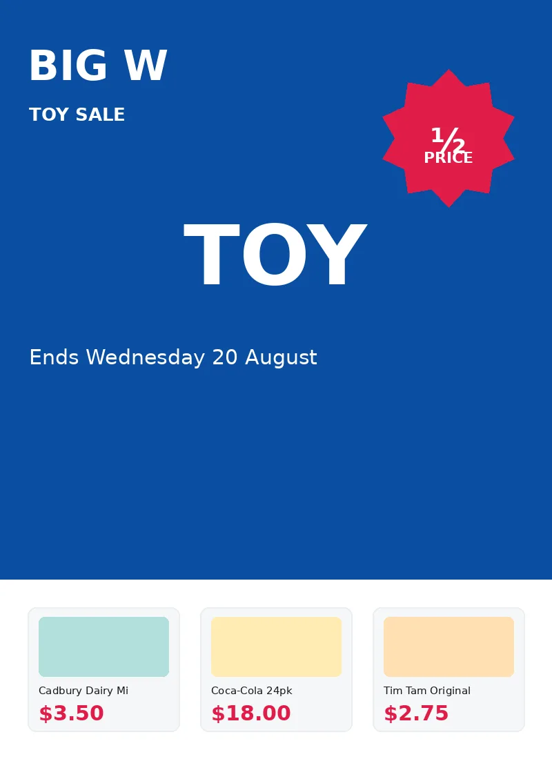 BIG W Toy Sale cover