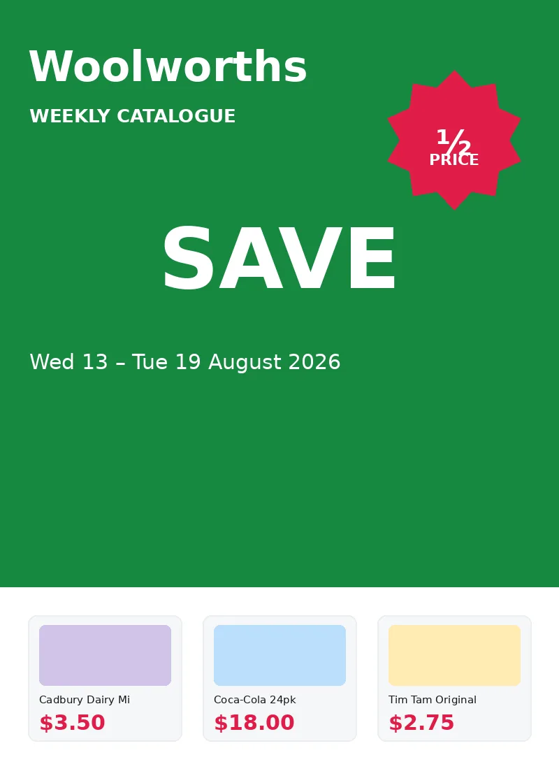Woolworths Weekly Catalogue cover