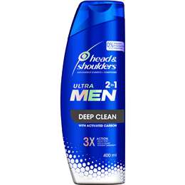 Head & Shoulders Ultra Men Deep Clean 2In1 Dandruff Shampoo & Conditioner 400mL